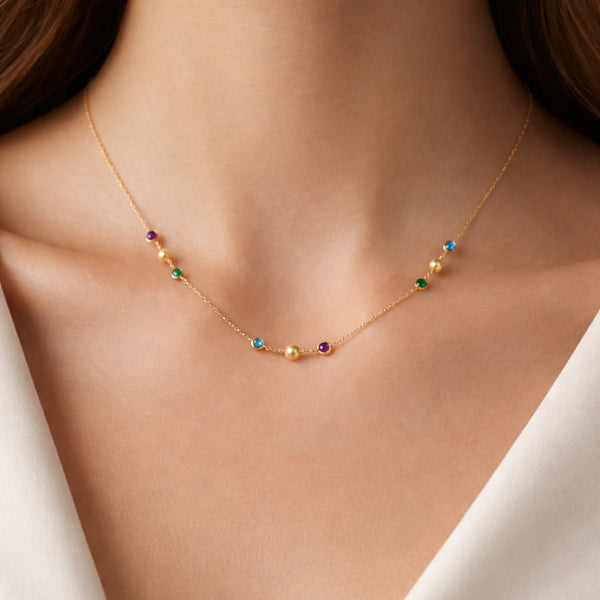 COLLAR CIRCONITAS DE COLOR TAYLOR