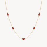 COLLAR GRANATES SILVANA