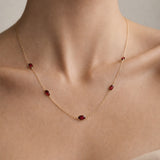 COLLAR GRANATES SILVANA