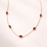 COLLAR GRANATES SILVANA