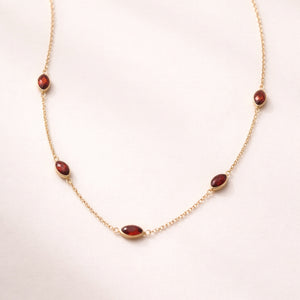 COLLAR GRANATES SILVANA