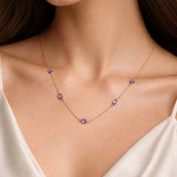 COLAR COM AMETISTAS ENA