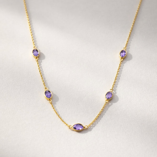 COLAR COM AMETISTAS ENA