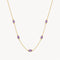 COLLAR CON AMATISTAS OVALES