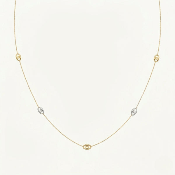 COLLAR ESLABONES BICOLOR LENE