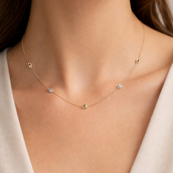 COLLAR ESLABONES BICOLOR LENE