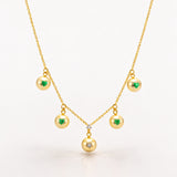 COLLAR CON PERLAS Y CIRCONITAS ZIFA