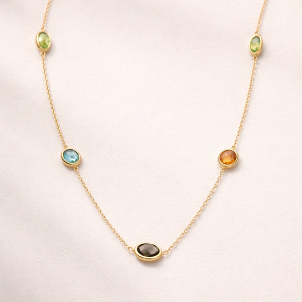 COLAR COM QUARTZOS JUNIA