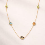 COLAR COM QUARTZOS JUNIA