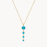 COLGANTE TOPACIOS AZULES ZADA