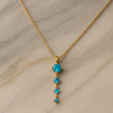 COLGANTE TOPACIOS AZULES ZADA