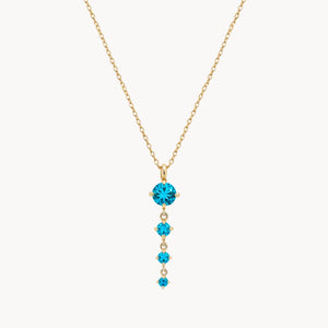 COLGANTE TOPACIOS AZULES ZADA