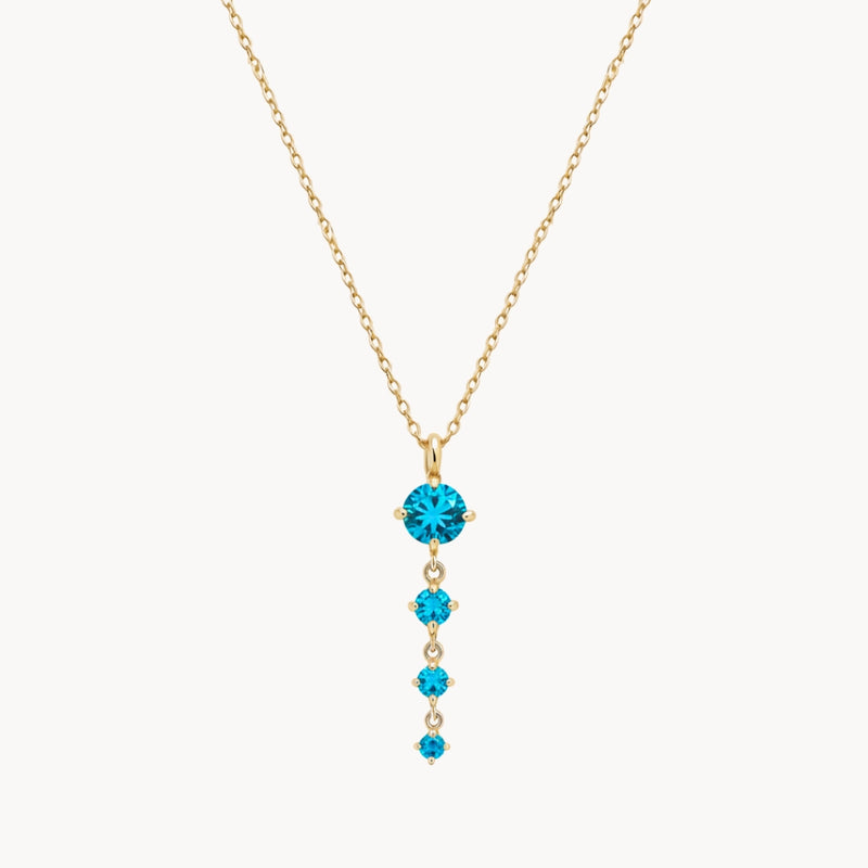 COLGANTE TOPACIOS AZULES ZADA