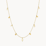 COLLAR CON CRUCES Y CHAPAS JANE