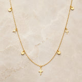 COLLAR CON CRUCES Y CHAPAS JANE