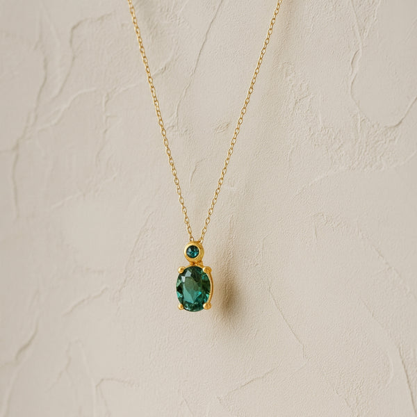 COLGANTE TOPACIO VERDE ELIA