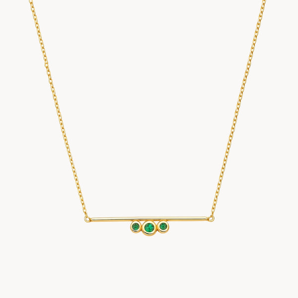 COLLAR WITH EMERALDS AINES