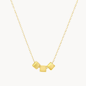 COLAR TRÊS CUBOS LISO