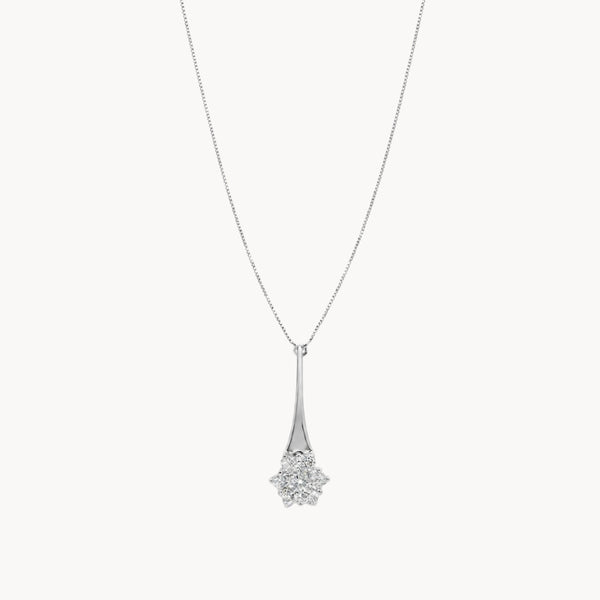 ANARA FLOWER PENDANT WITH ZIRCONIA