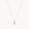 COLGANTE AGUAMARINA OVAL GRANDE ELSA