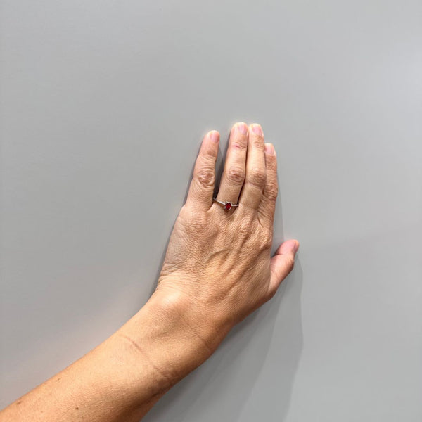 ANILLO RUBI Y DIAMANTES TASIA