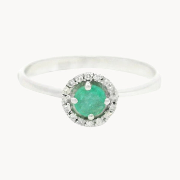 ANILLO ESMERALDA Y DIAMANTES BERIT