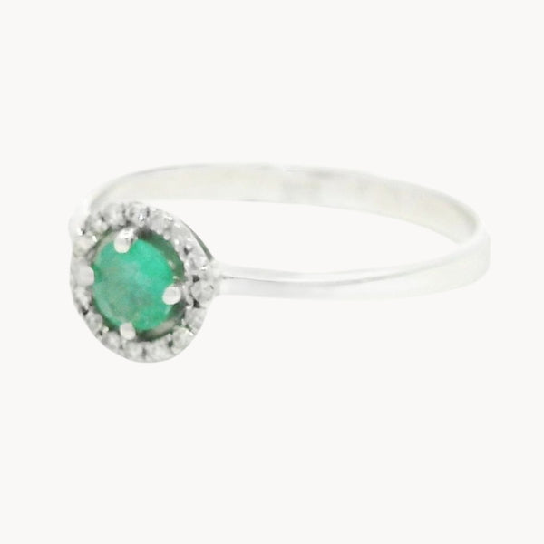 ANILLO ESMERALDA Y DIAMANTES BERIT
