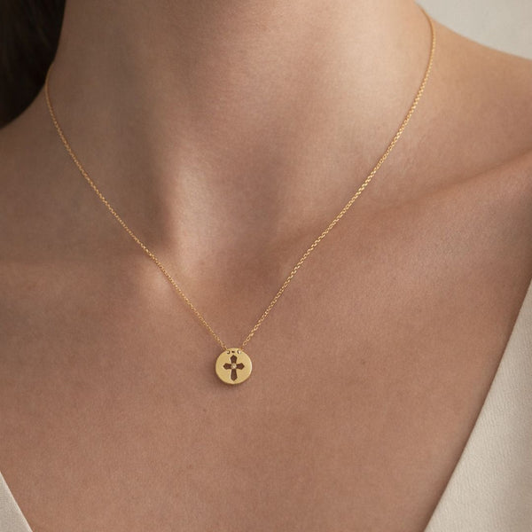 COLGANTE CRUZ CON DIAMANTE TANISHA