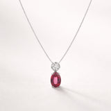 COLGANTE RUBI Y DIAMANTES LINZI