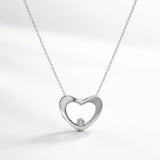 COLLAR CORAZON CON DIAMANTE ANELIE