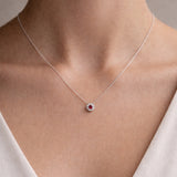 COLGANTE RUBI Y DIAMANTES PATTIE