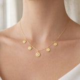 COLLAR FLORES CON DIAMANTES NONIE