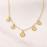 COLLAR FLORES CON DIAMANTES NONIE