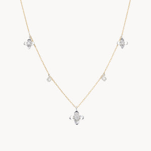COLLIER AVEC FLEURS ET DIAMANTS SADE