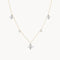 COLLANA CON FIORI E DIAMANTI SADE