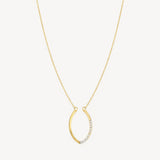 COLLIER AVEC PENDENTIF OUVERT AVEC DIAMANTS EKA