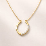 COLLIER AVEC PENDENTIF OUVERT AVEC DIAMANTS EKA