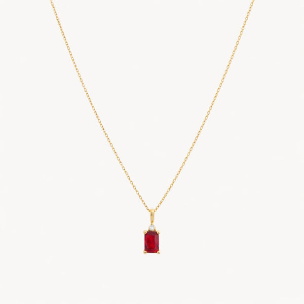 COLGANTE RUBI Y DIAMANTES ÁGUEDA