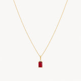 COLGANTE RUBI Y DIAMANTES ÁGUEDA