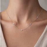 COLLIER AVEC DIAMANTS CHATON ROOS