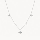 COLLAR FLORES CON DIAMANTES LAIMA