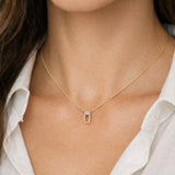 COLGANTE OVALO CON DIAMANTES NATACHA