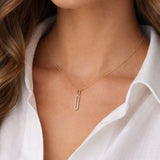 COLGANTE OVALOS CON DIAMANTES LOVISA