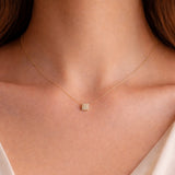 COLGANTE CUADRADO CON DIAMANTES AFIA