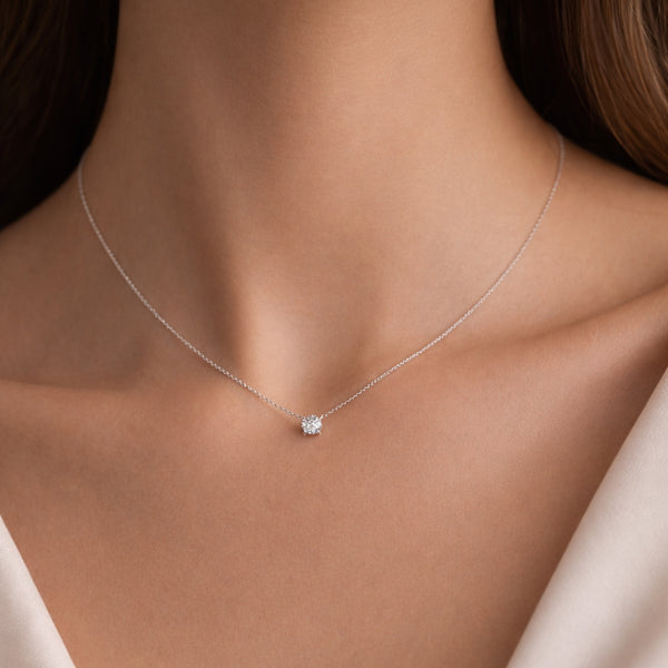 COLGANTE BISEL CON DIAMANTE 0.21 QUILATES LAOISE