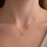 COLGANTE CORAZON CON DIAMANTE OLYMPIA