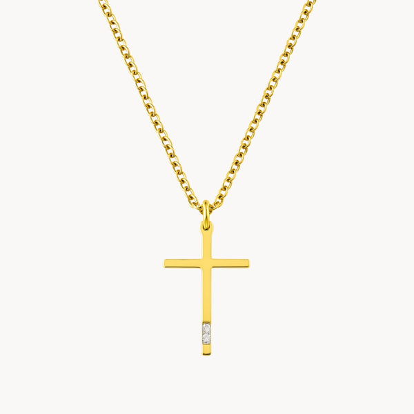 COLGANTE CRUZ Y DIAMANTES