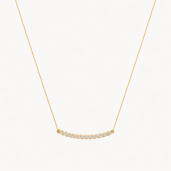 COLLAR BARRA CON DIAMANTES CARLYN