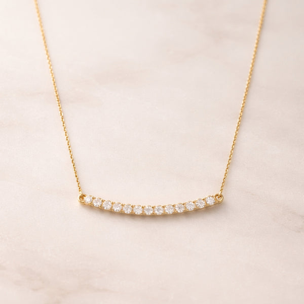CARLYN DIAMOND BAR NECKLACE