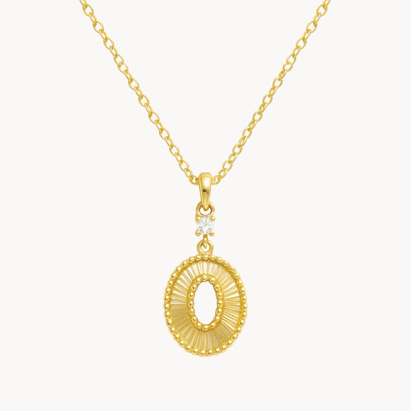 COLGANTE OVAL CON DIAMANTE DUNJA